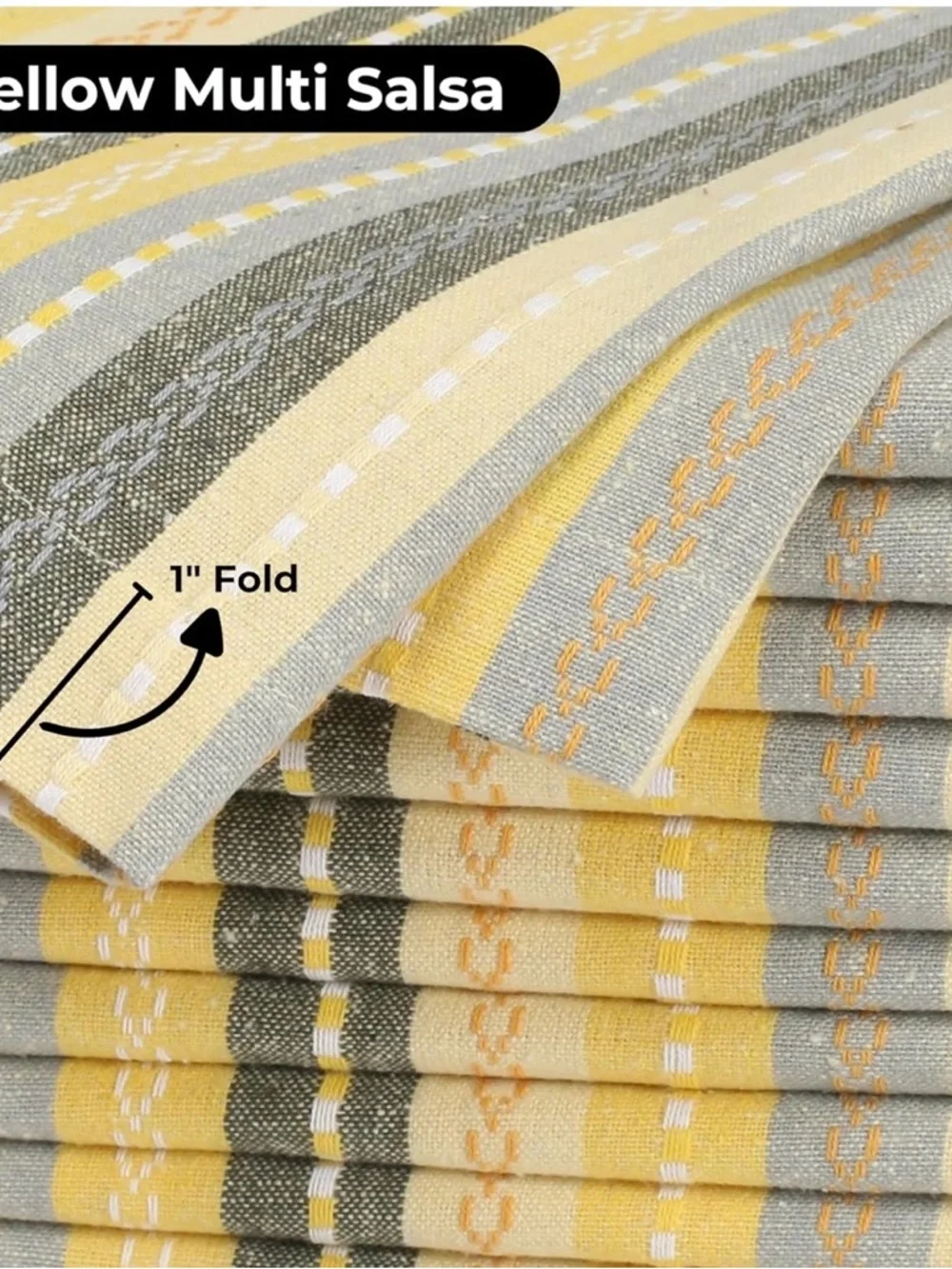Cloth Dinner Napkins Set of 12 - Reusable Fabric Table Napkins, Machine Washable